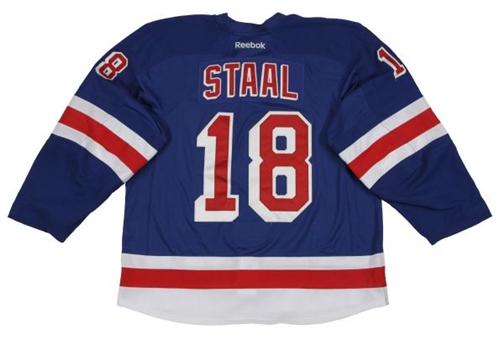 2014 Marc Staal New York Rangers Playoffs Round 3 Game Worn Jersey (Steiner)